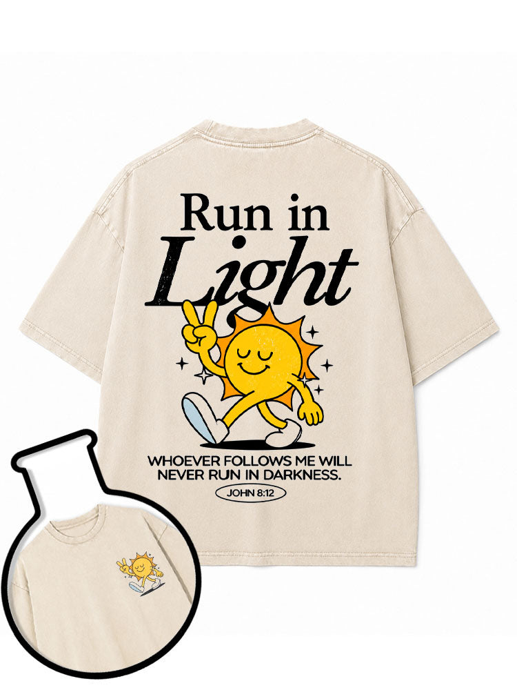 Run in Light Washed T-Shirt