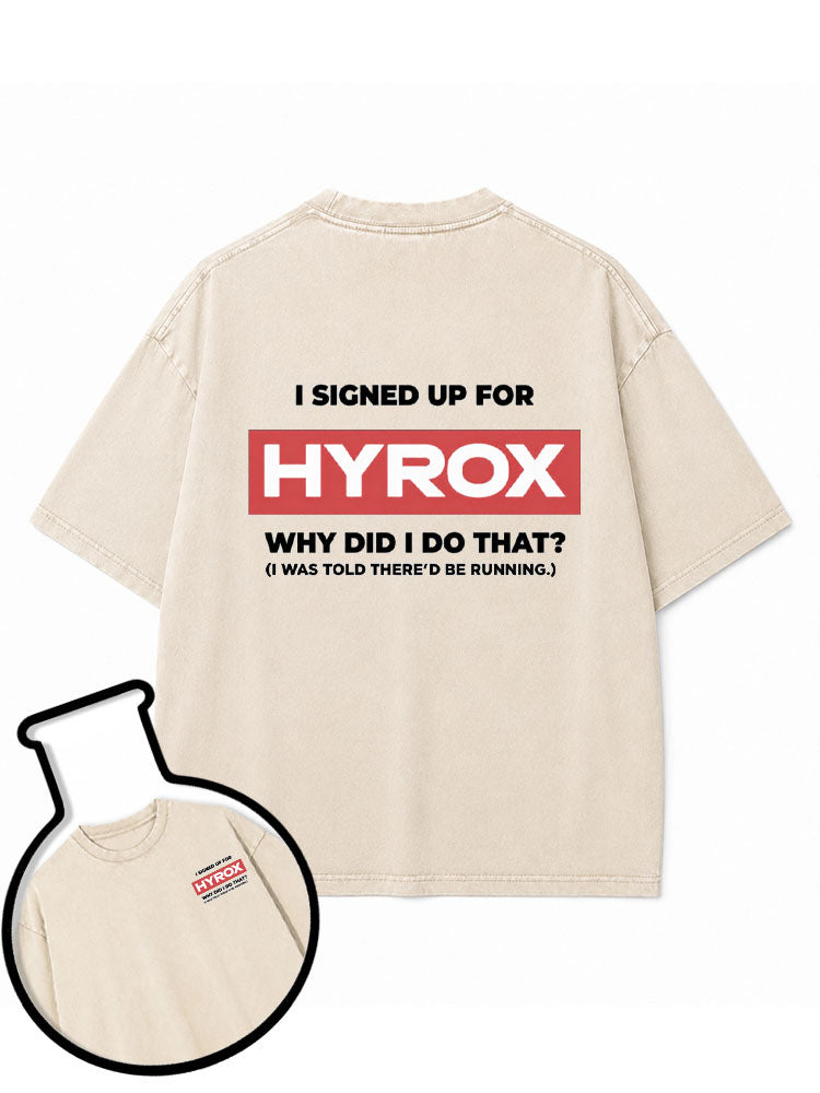 I WAS TOLD THERE’D BE RUNNING Washed T-Shirt