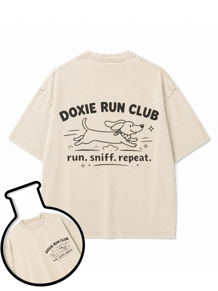 Doxie Run Club Washed T-Shirt