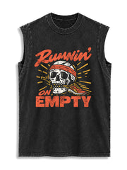 Runnin' ON EMPTY Vintage Washed Cotton Tank Top