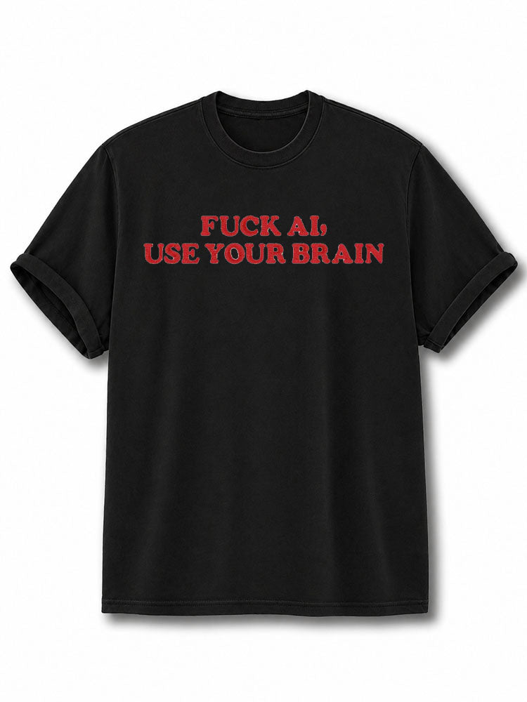 Use Your Brain Cotton Shirt