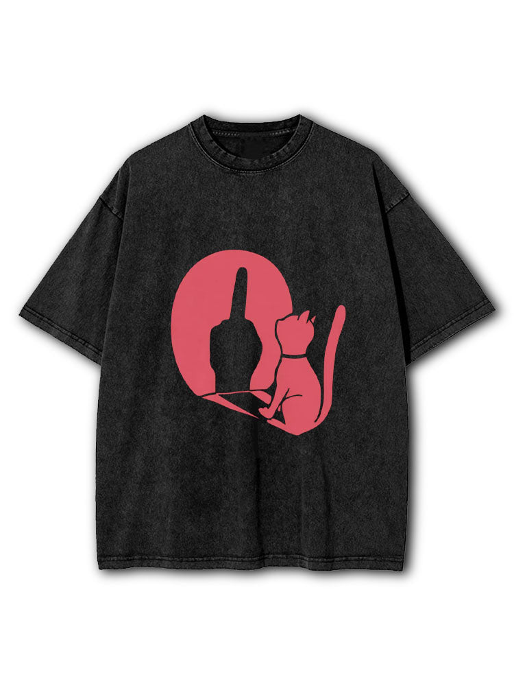 Rude Cat Washed T-Shirt