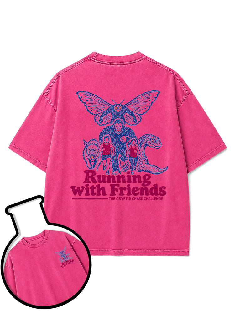 Running with Friends Washed T-Shirt