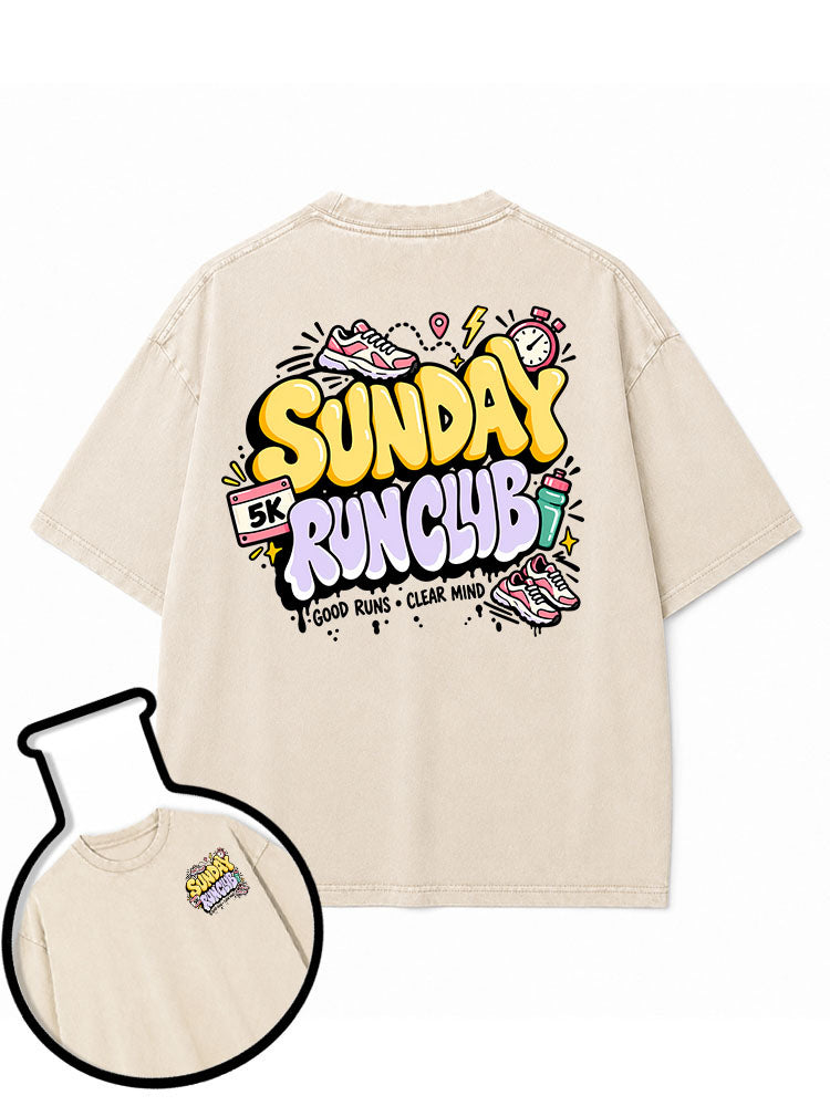 SUNDAY RUN CLUB Washed T-Shirt