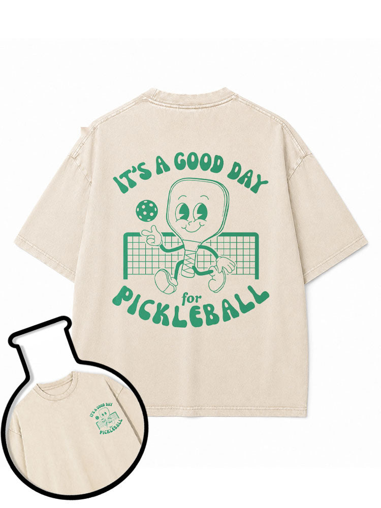 IT’S A GOOD DAY for PICKLEBALL Washed T-Shirt
