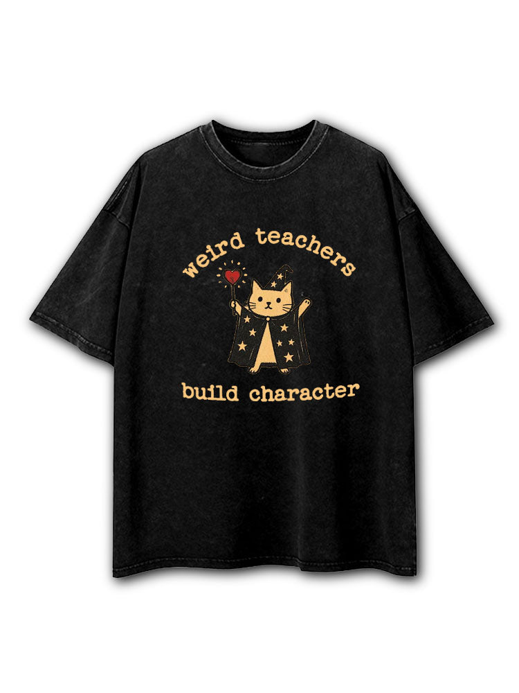 Weird Teachers Washed T-Shirt