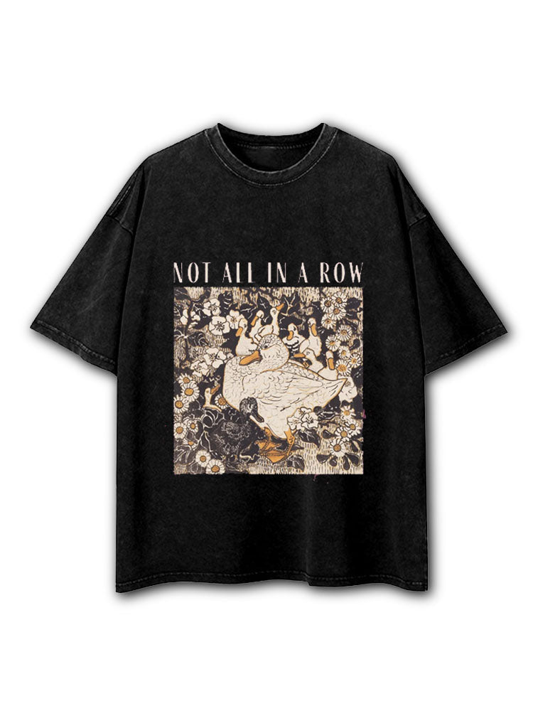 Ducks Not in A Row Washed T-Shirt