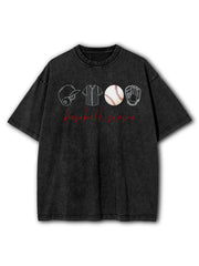 Baseball Season Washed T-Shirt
