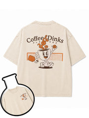 Coffee & Dinks PLEASE Washed T-Shirt