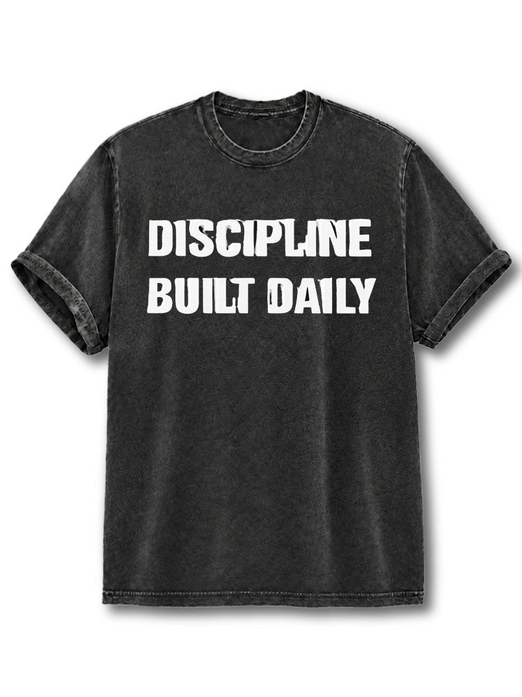 Discipline Built Daily Washed T-Shirt