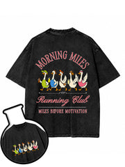 Morning Miles Running Washed T-Shirt