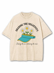 Shading The Negativity Washed T-Shirt