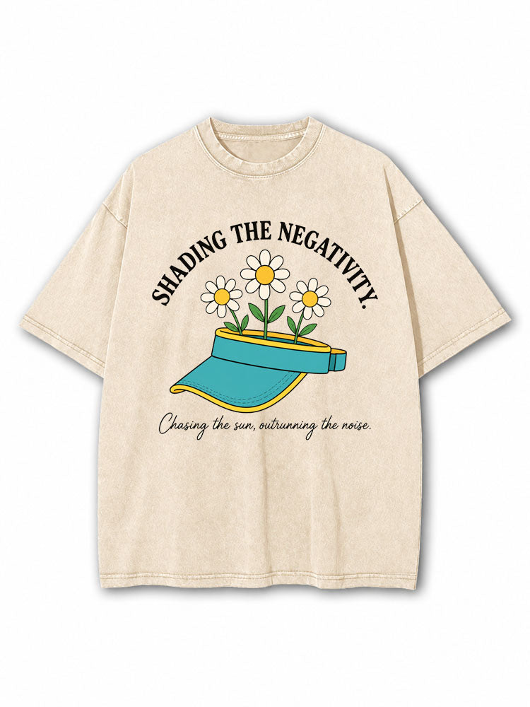 Shading The Negativity Washed T-Shirt