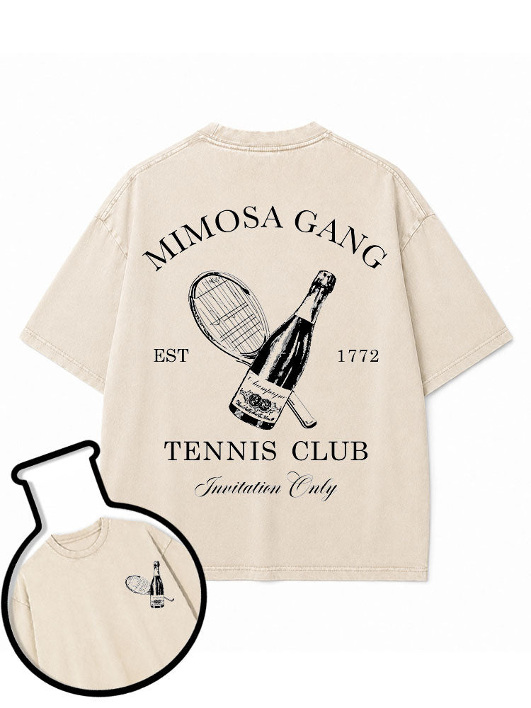 MIMOSA GANG TENNIS CLUB Washed T-Shirt