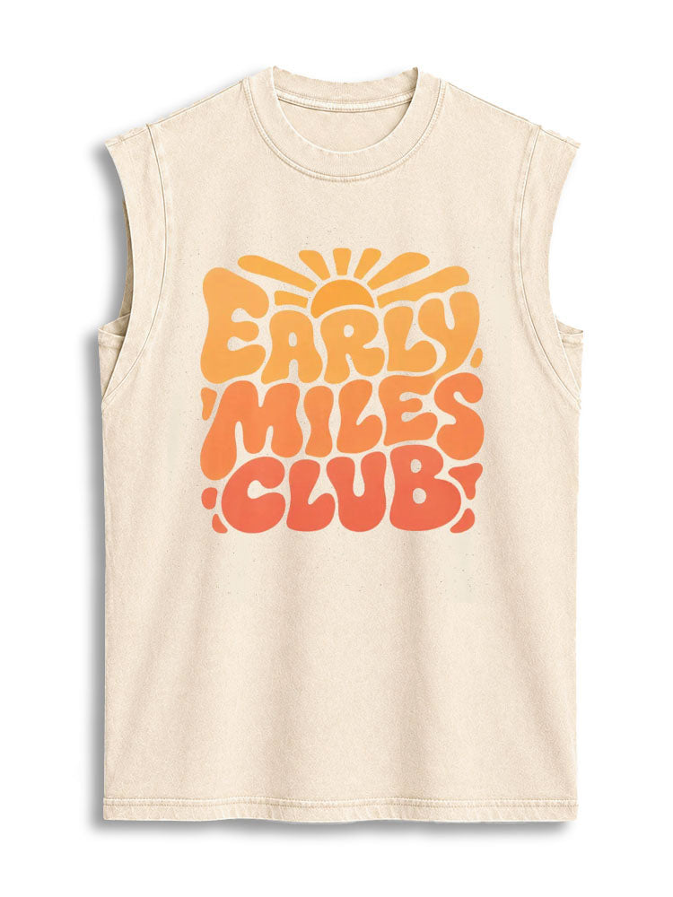 EARLY MILES CLUB Vintage Washed Cotton Tank Top
