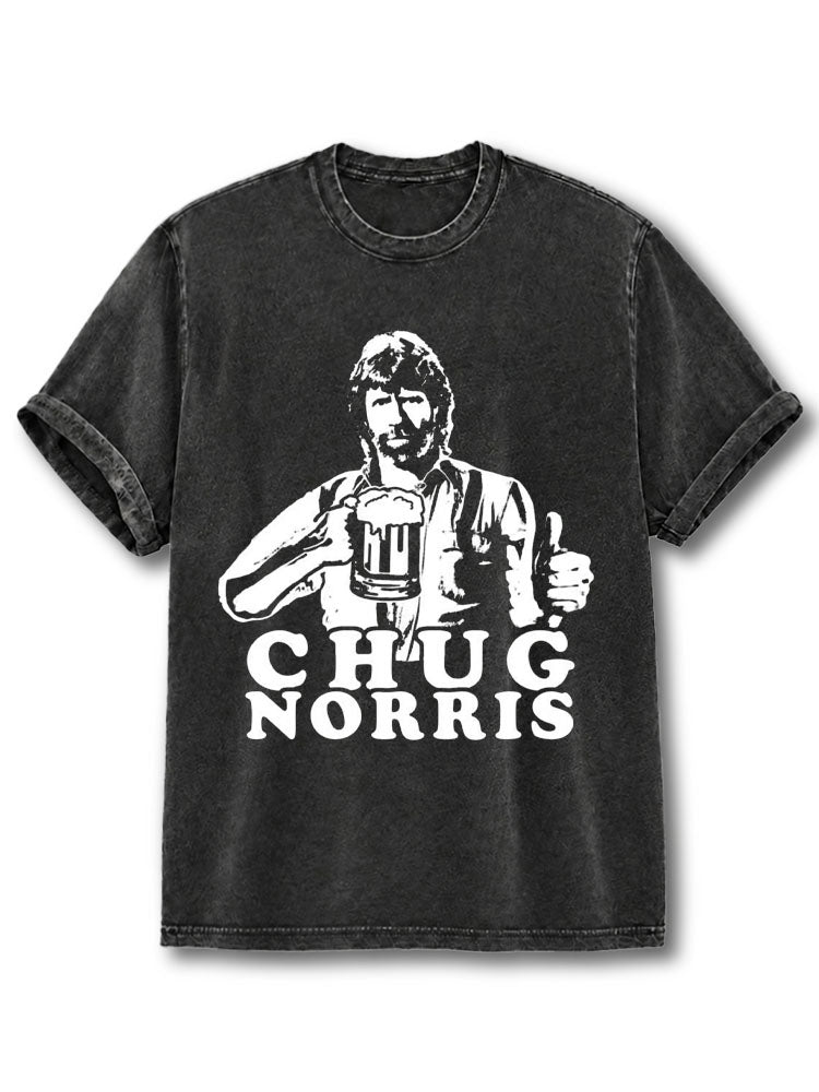 CHUG NORRIS Washed T-Shirt