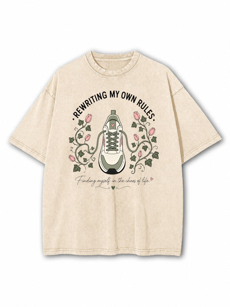 Rewriting My Own Rules Washed T-Shirt
