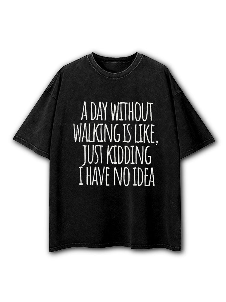 A Day Walking Washed T-Shirt