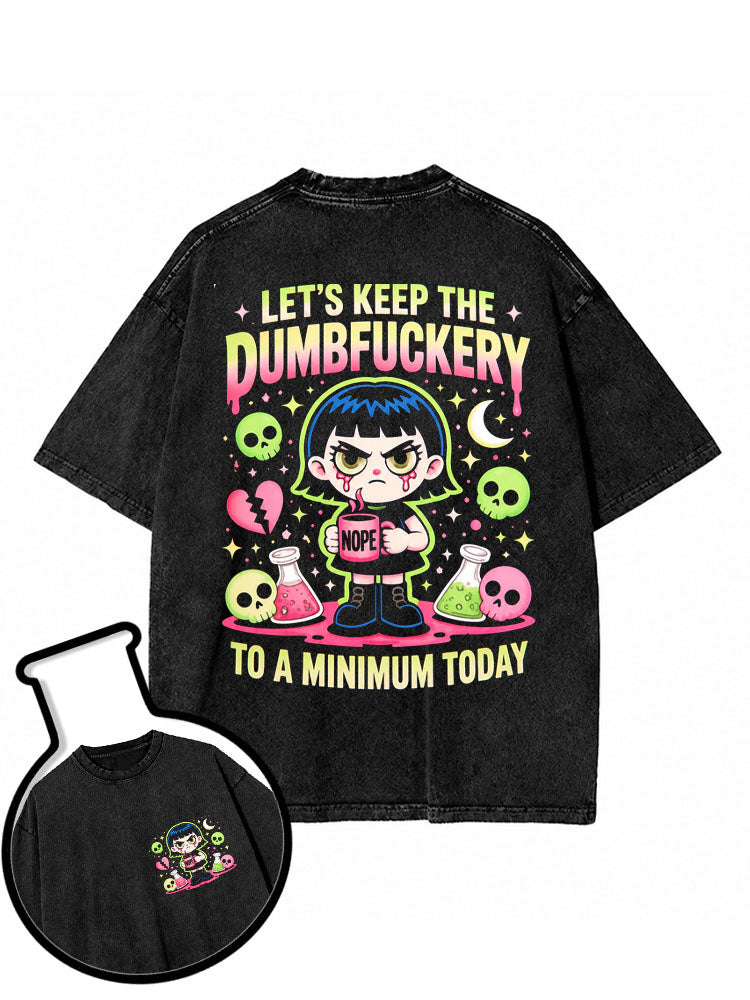 Keep the Chaos to a Minimum Washed T-Shirt
