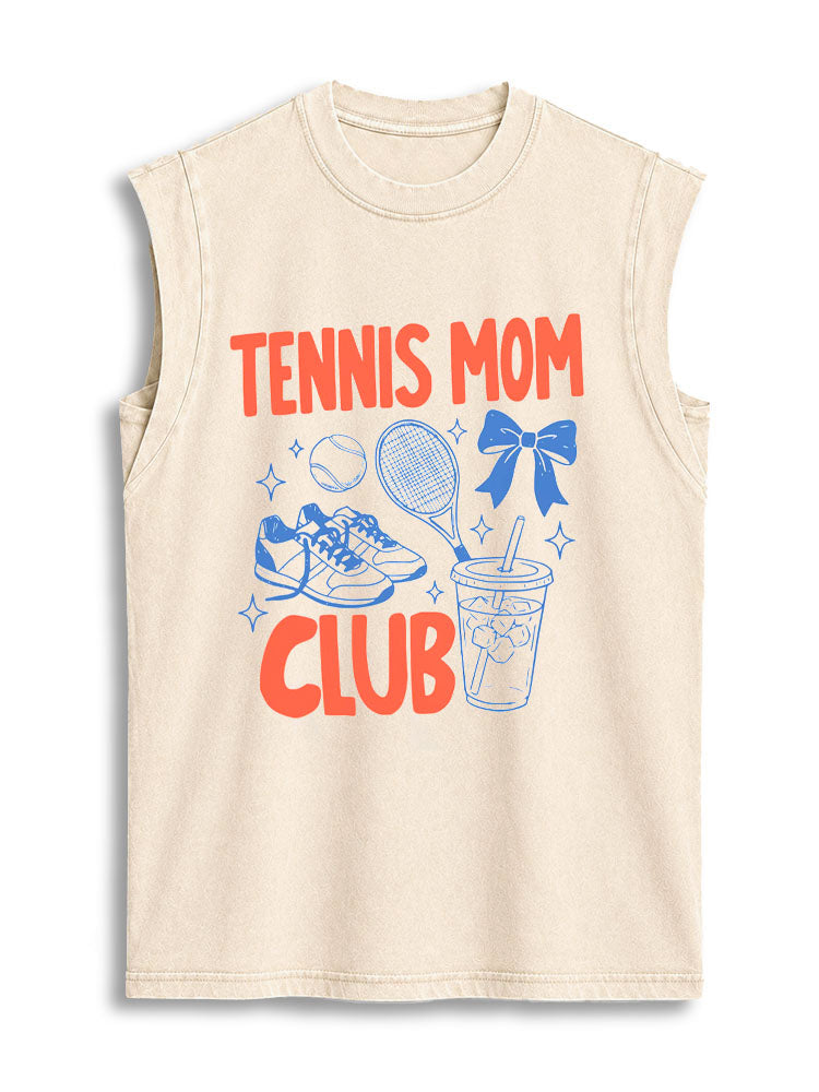 TENNIS MOM CLUB Vintage Washed Cotton Tank Top