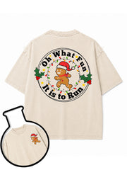 Oh What Fun It is to Run Washed T-Shirt