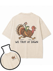 WE TROT AT DAWN Washed T-Shirt