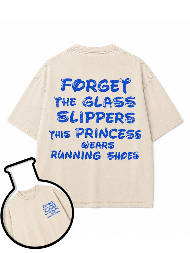 THIS PRINCESS WEARS RUNNING SHOES Washed T-Shirt