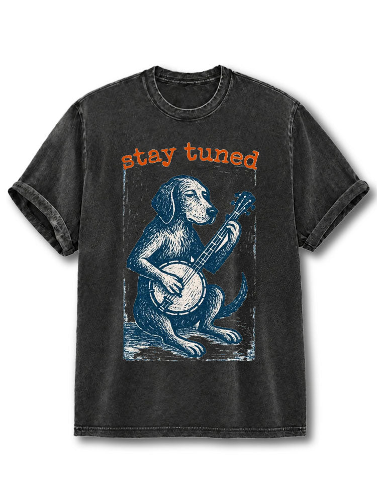 Stay Tuned Washed T-Shirt