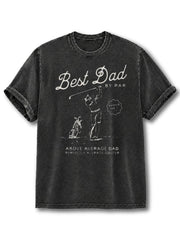 Best Dad By Par Washed T-Shirt