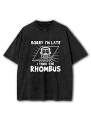 Rhombus Geometry Washed T-Shirt