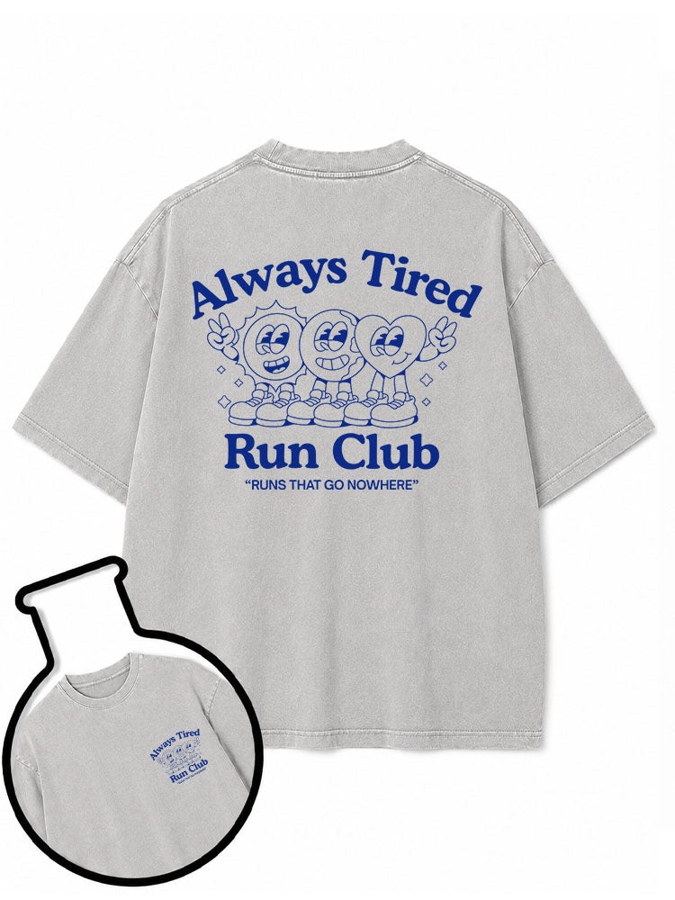 Always Tired Run Club Washed T-Shirt