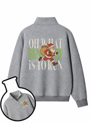 Oh What Fun It Is To Run Half-Zip Fleece Pullover