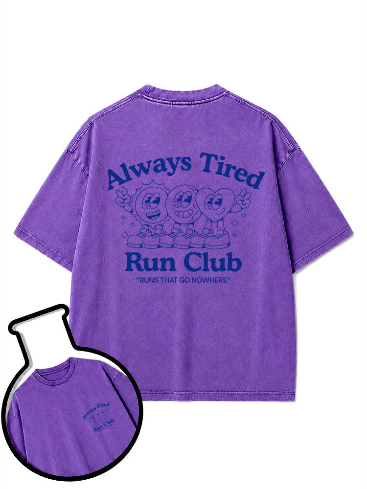 Always Tired Run Club Washed T-Shirt