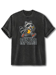 Run far Eat Trash Washed T-Shirt