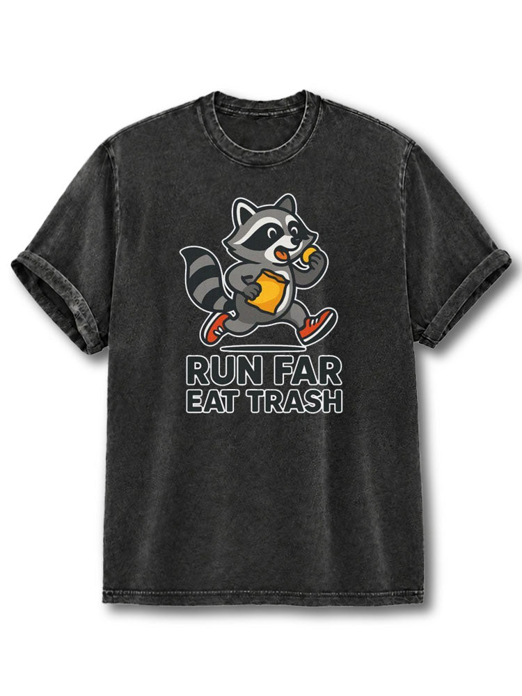 Run far Eat Trash Washed T-Shirt
