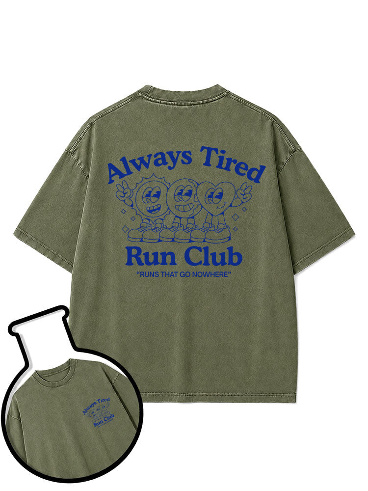 Always Tired Run Club Washed T-Shirt
