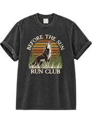 Before the Sun Run Club Washed T-Shirt