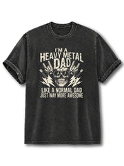 Heavy Metal Dad Washed T-Shirt