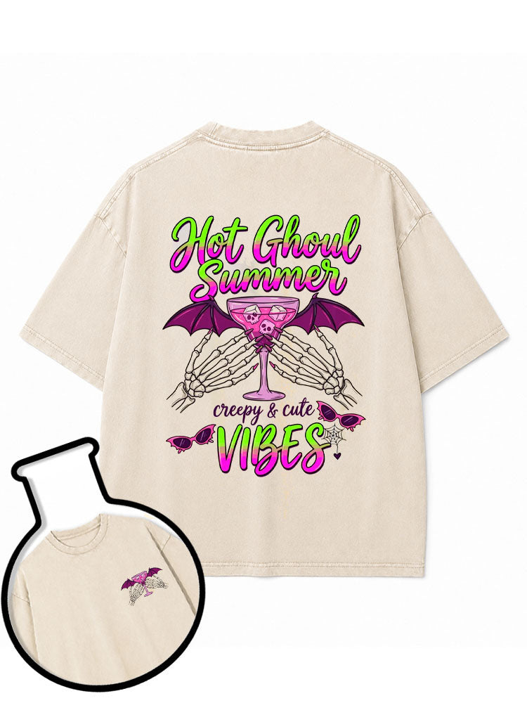 Hot ghoul summer Washed T-Shirt