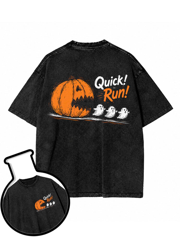 Quick Run Washed T-Shirt