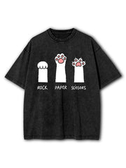 Rock Paper Scissors Washed T-Shirt