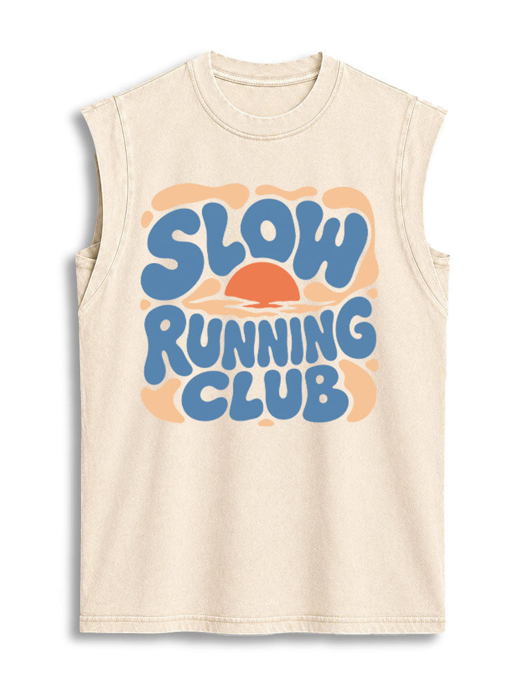 Slow Running Club Vintage Washed Cotton Tank Top