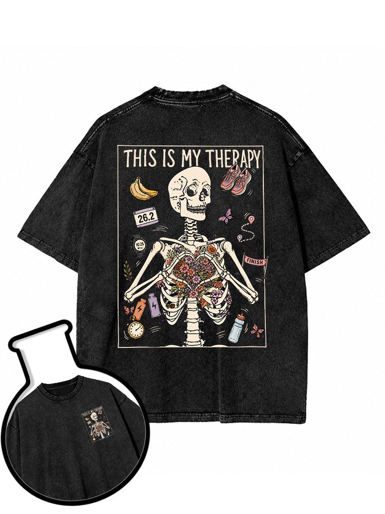 This Is My Therapy Washed T-Shirt
