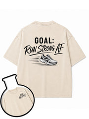 Run Strong AF Washed T-Shirt