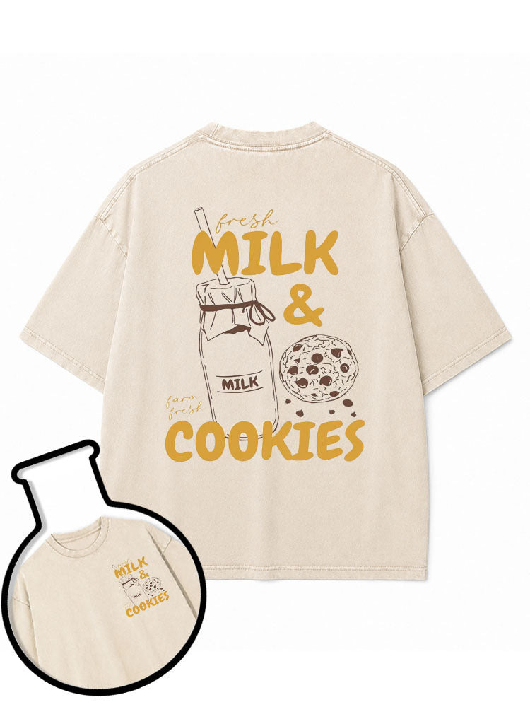 Fresh Milk & Cookies Washed T-Shirt
