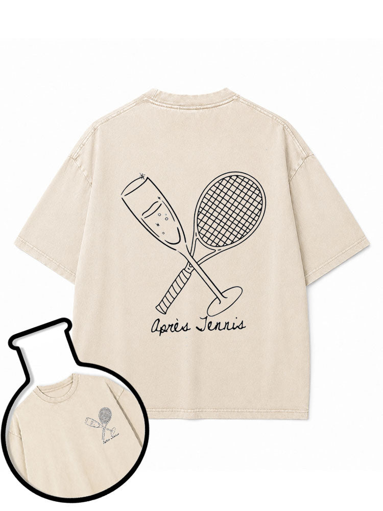 After Tennis Washed T-Shirt