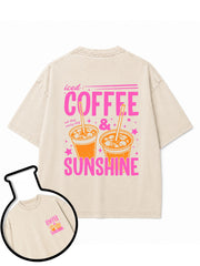 iced COFFEE & SUNSHINE all day every day Washed T-Shirt