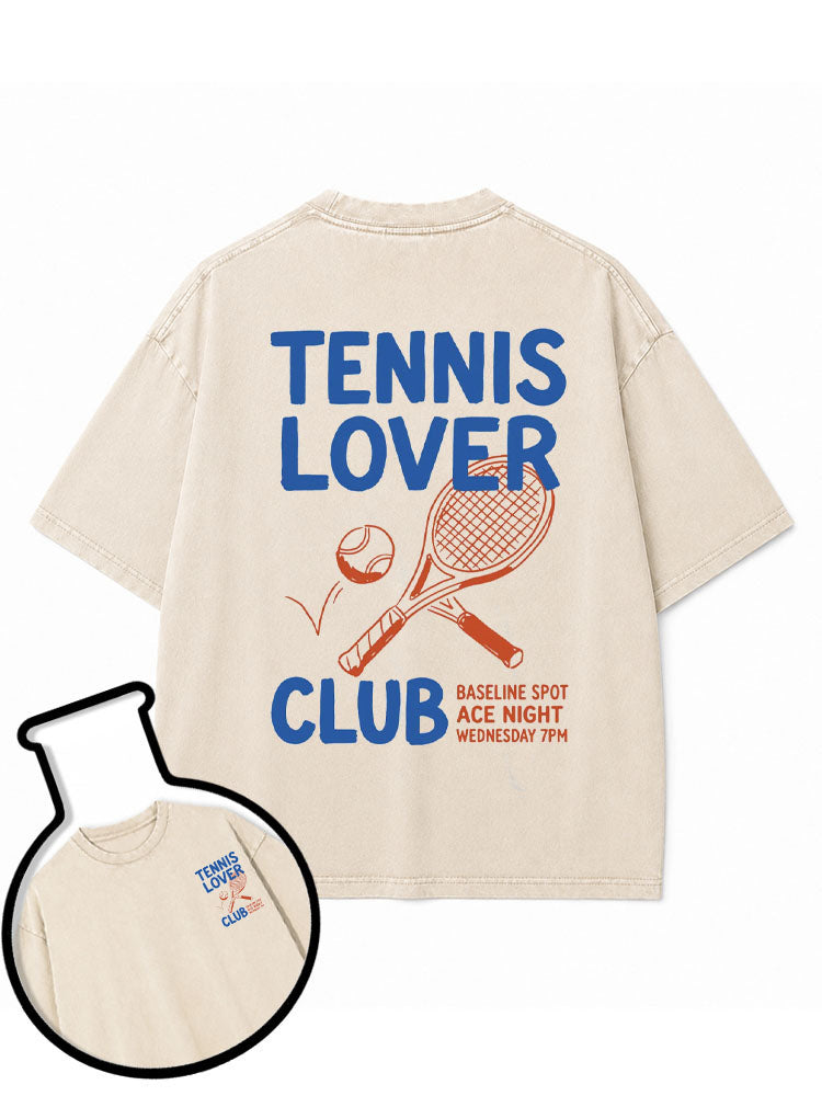 TENNIS LOVER CLUB Washed T-Shirt
