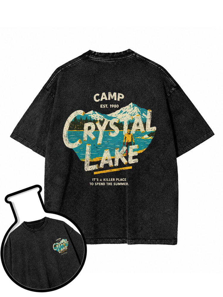 Camp Crystal Lake Washed T-Shirt