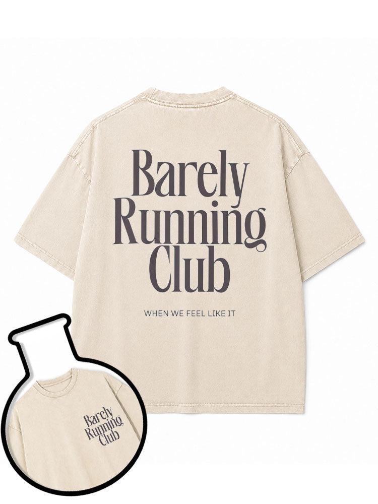 Barely Running Club Washed T-Shirt